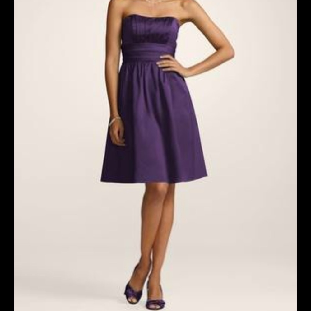 Purple Bridesmaid Homecoming Short Dress